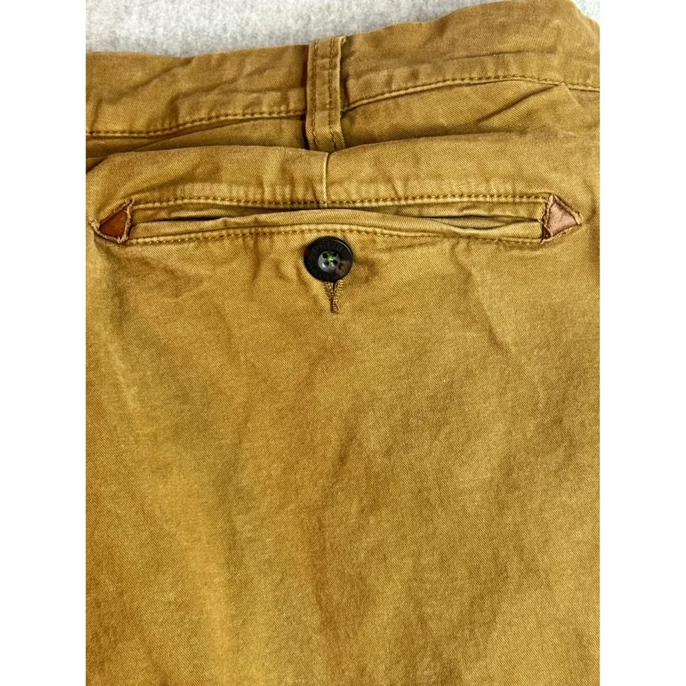 Orvis Mens 36x30 Chino Pants Tobacco Brown Cotton Stretch Straight Leg Twill